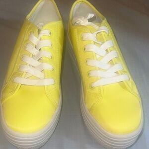 Steve Madden Yellow Platform Sneakers